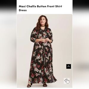 Torrid Buttoned Maxi Dress